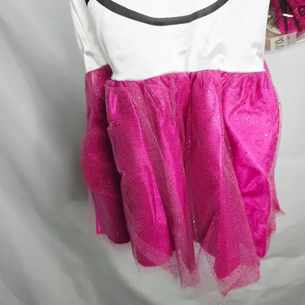 Hello Kitty Kids  Dress & Head Band Halloween  Costume Kids size Small 4-6 New